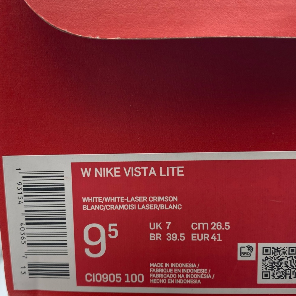 New Nike Vista Lite Women's Shoes Laser Crimson - Picture 7 of 7